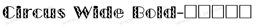 Circus Wide Bold字体转换